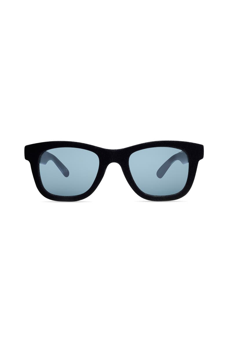 Italia Independent Azzurro Velvet Sunglasses, Main, color, Black