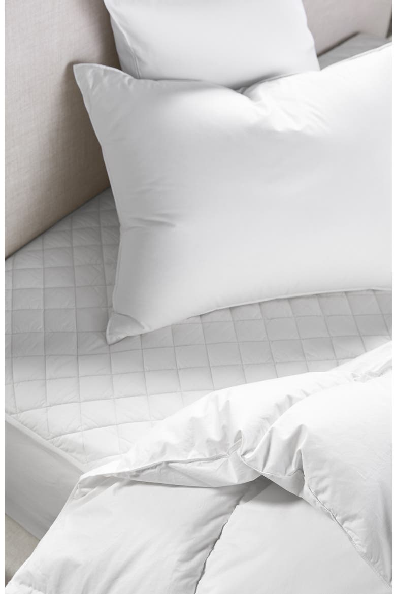 Organic Cotton Mattress Pad, Alternate, color, WHITE