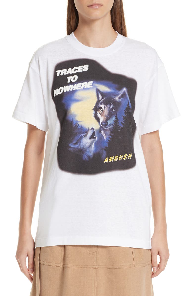 Ambush Wolf Print Tee, Main, color,