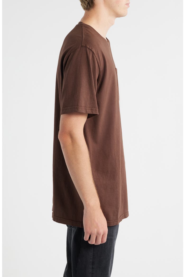 Core Logo Pocket T-Shirt, Alternate, color, CHICORY BROWN