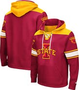 COLOSSEUM Men's Colosseum Cardinal Iowa State Cyclones 2.0 Lace-Up Pullover Hoodie