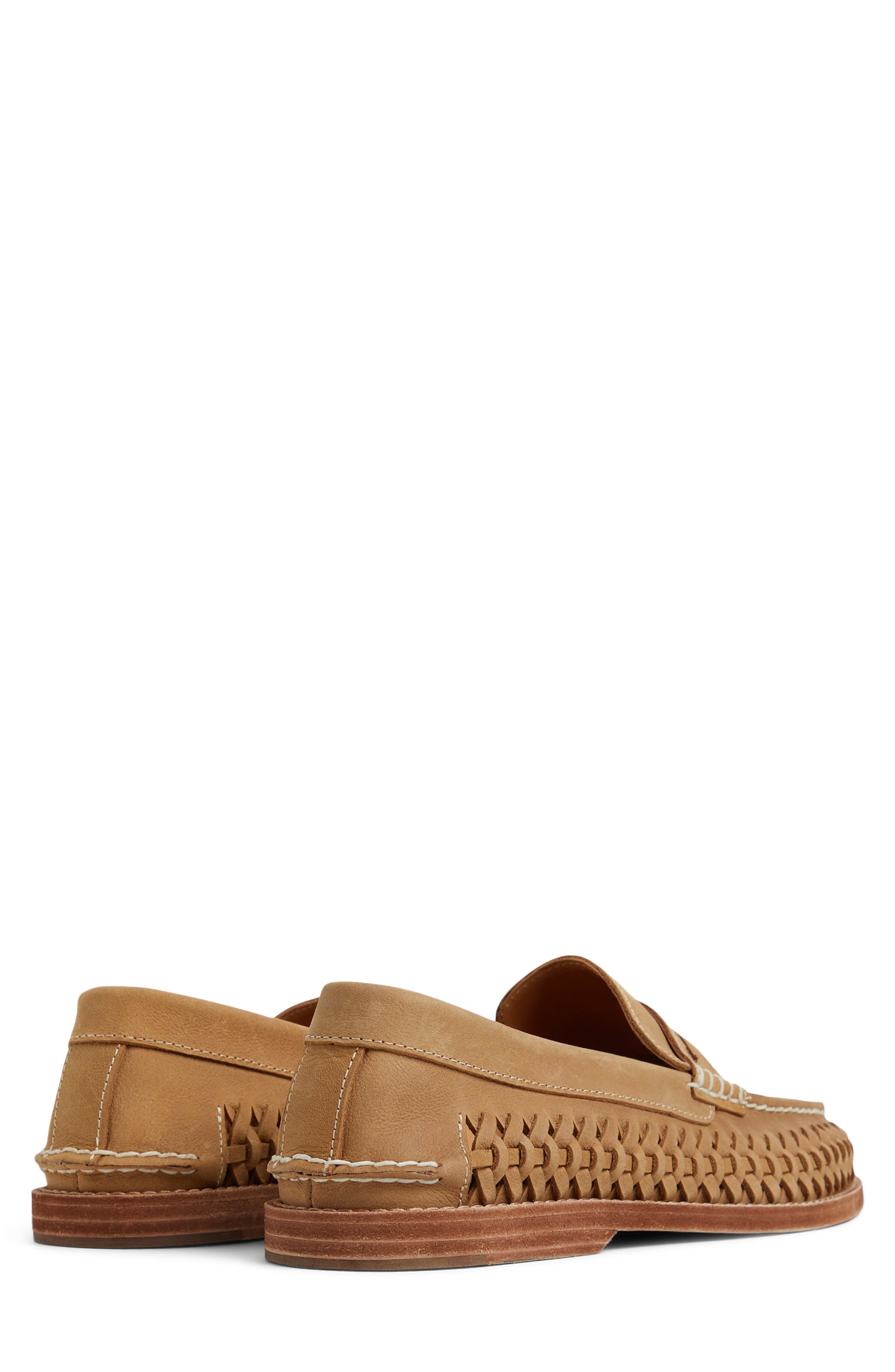 Gold Cup™ Woven Penny Loafer, Alternate, color, TAN