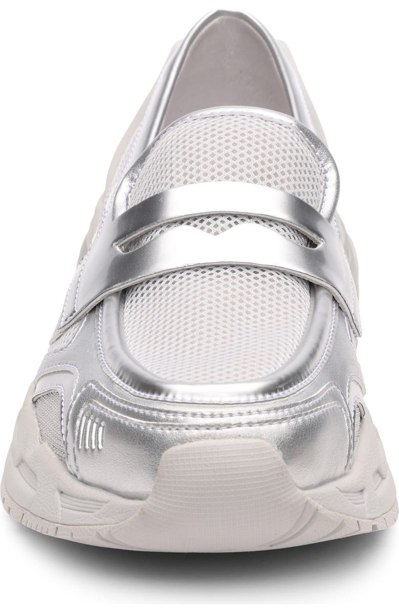 Ash Romie Bis Hybrid Mesh Loafer Sneaker, Alternate, color, Silver/ Silver