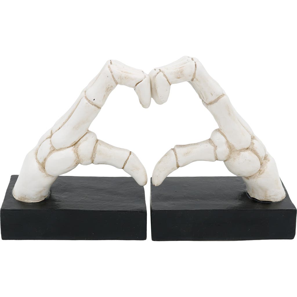 Transpac Halloween Decorative Sculpture White Resin Tabletop Object