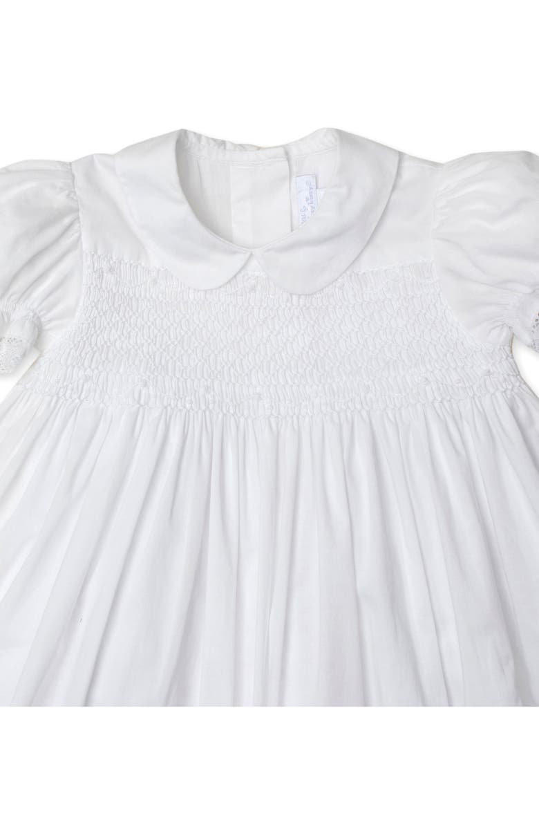 Kissy Kissy New Silene Cotton Christening Gown & Bonnet, Alternate, color, White