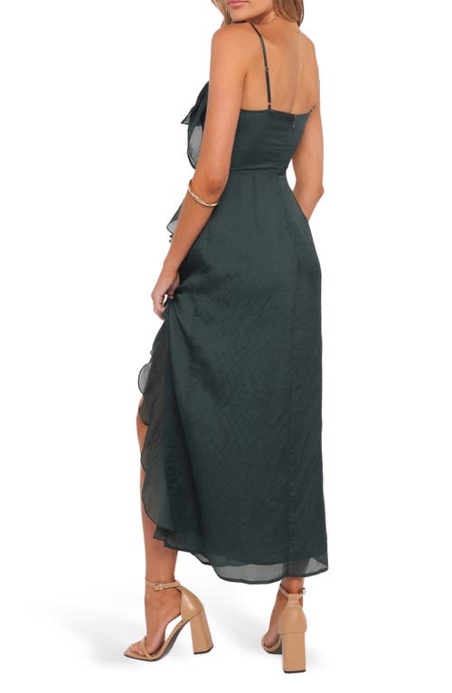 Petal And Pup Petal & Pup Adelyn Ruffle Midi Dress In Green