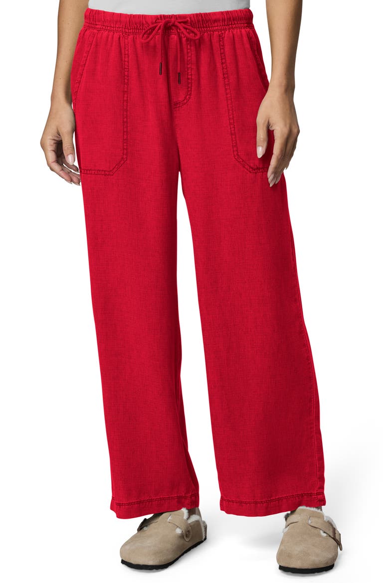 Angie Crop Wide Leg Pants, Main, color, ROUGE