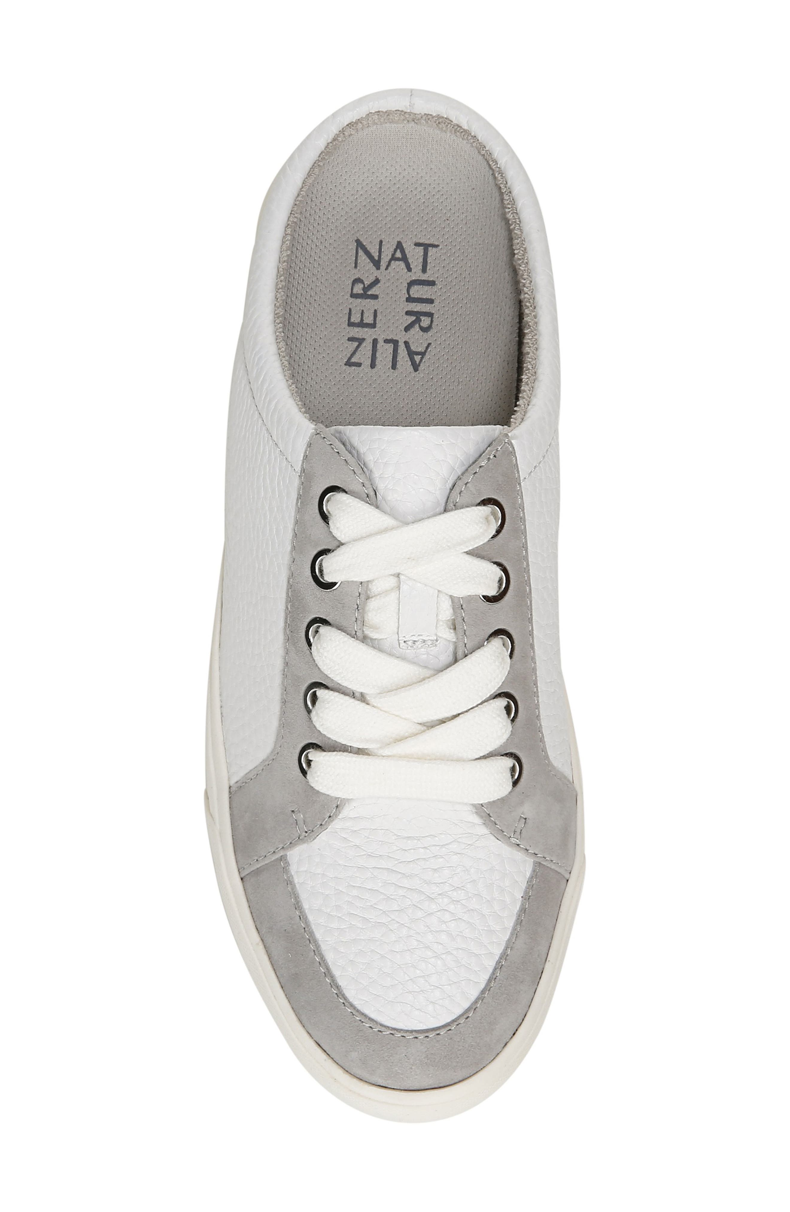 Adria Platform Mule Sneaker, Alternate, color, WHITE GREY