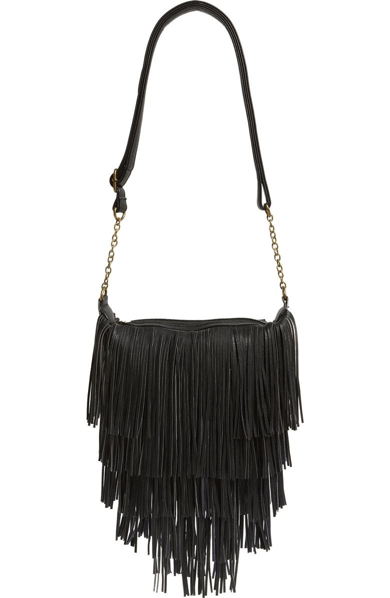 NU-G 'Boho Fringe' Crossbody Bag, Alternate, color,
