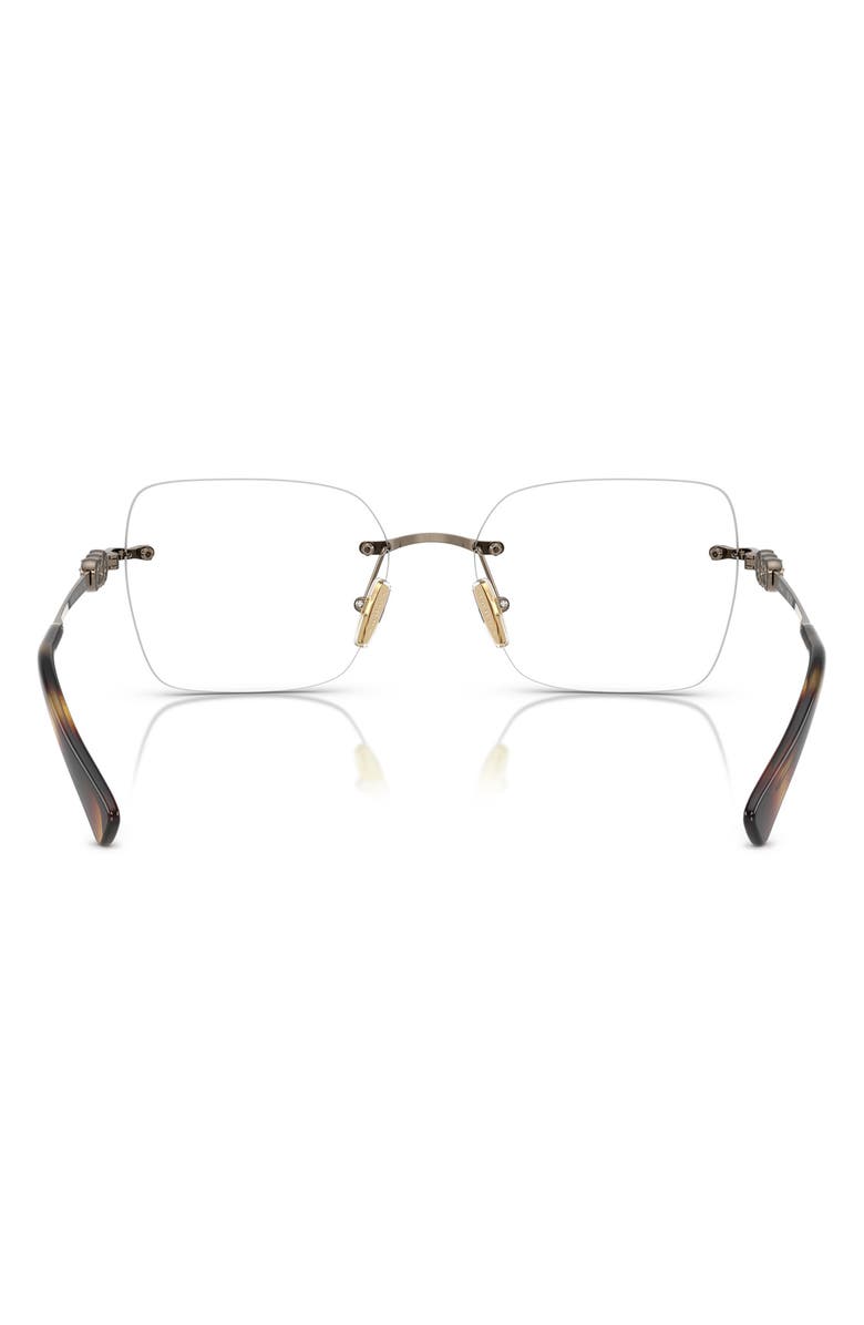 VOGUE 53mm Square Optical Glasses, Alternate, color, Lite Brown