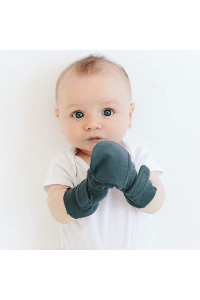 Goumi Stay On Baby Mitts & Boots Set, Alternate, color, Midnight