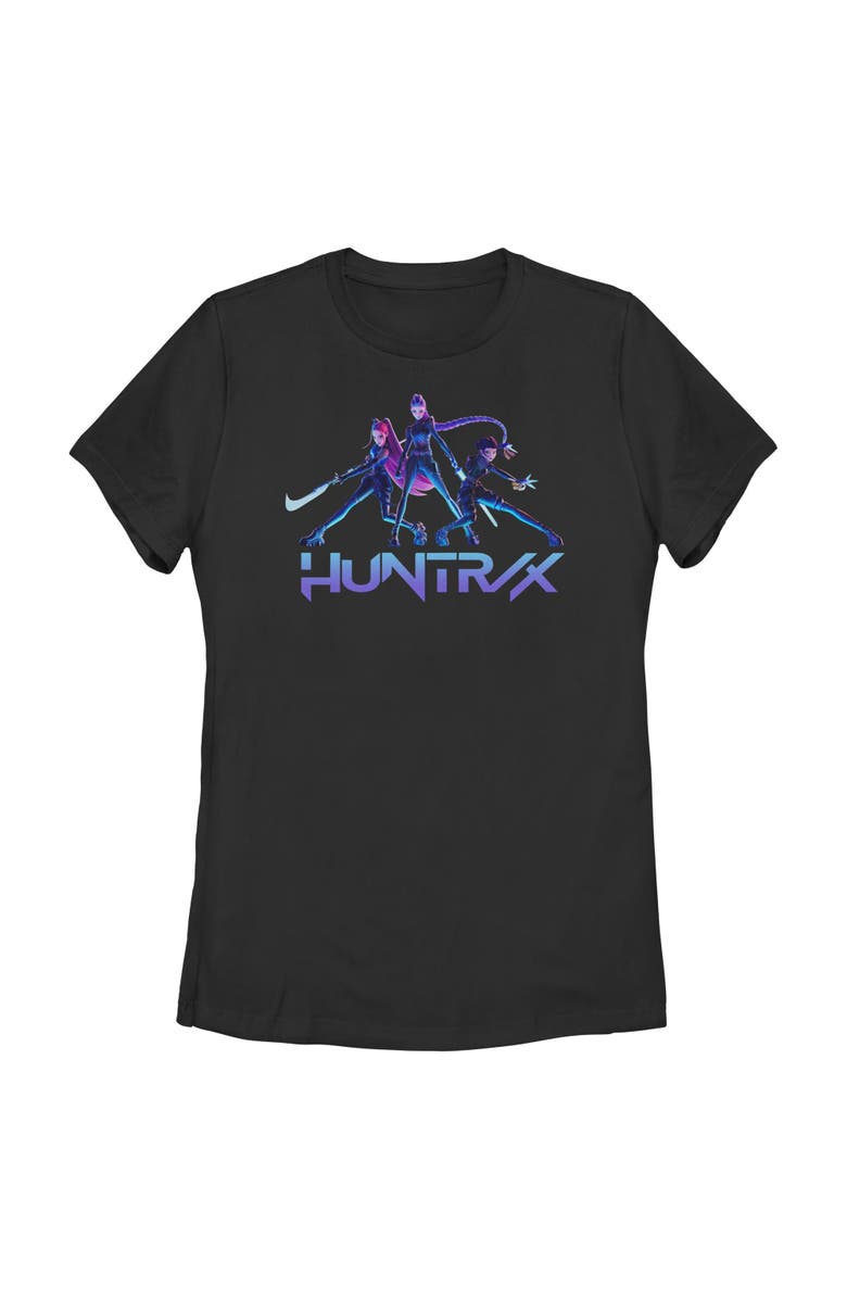 KPop Demon Hunters Women's KPop Demon Hunters Huntrix Girls  Graphic T-Shirt, Main, color, Black