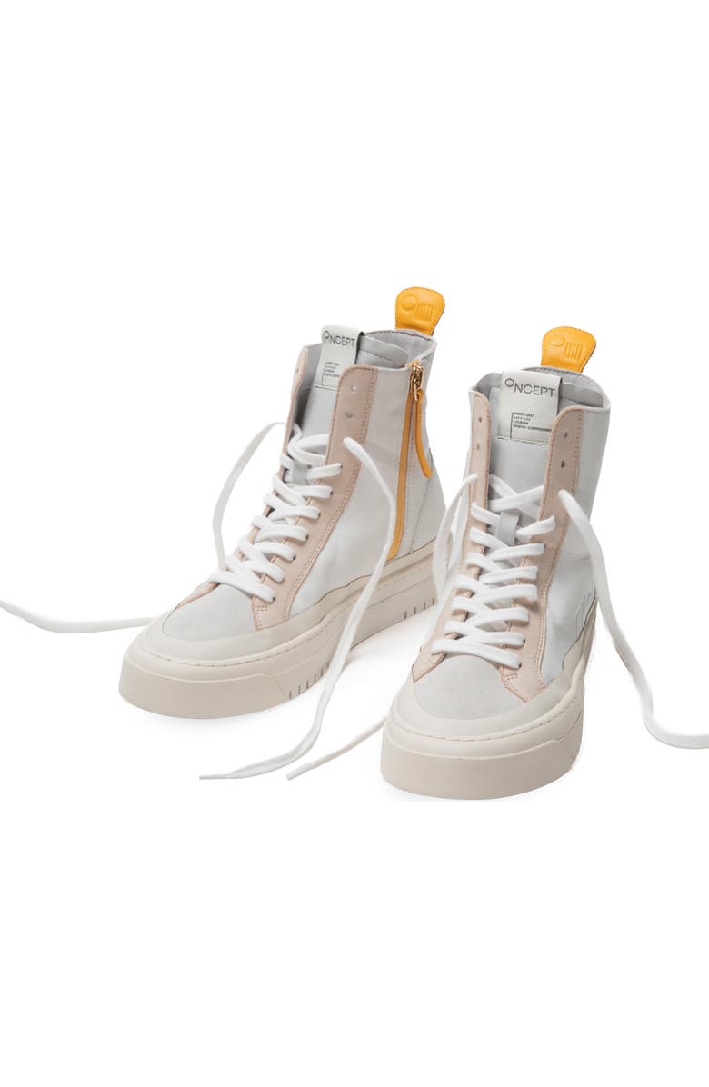 Oncept Lisbon High Top Sneaker, Alternate, color, White Cloud - Cappuccino