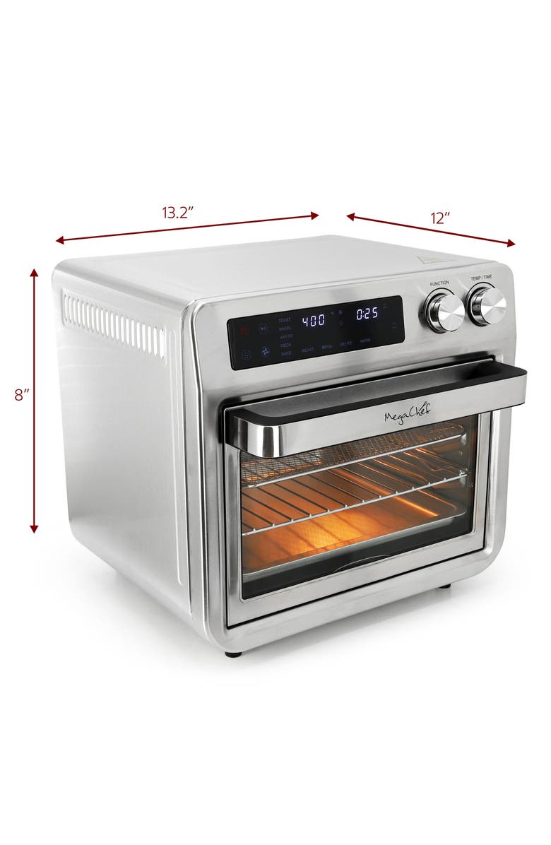 Megachef Digital Electric Multi-Function Air Fryer and Counter Top Oven, Alternate, color, Grey