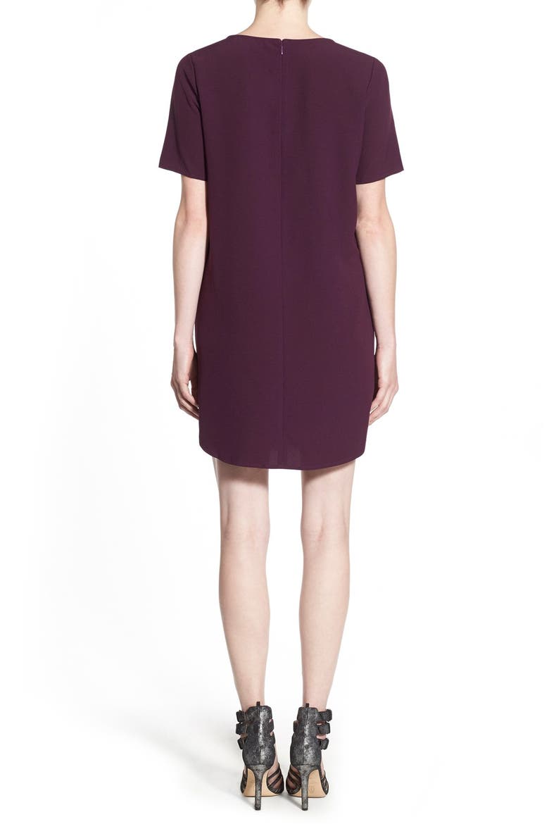'Magnolia' Shift Dress, Alternate, color, EGGPLANT