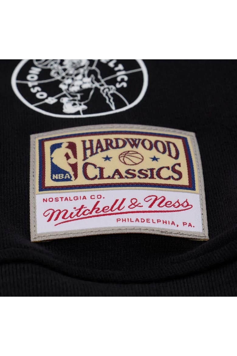 Women's Mitchell & Ness  Black Boston Celtics Hardwood Classics Script Lightweight Sweatshirt, Alternate, color, Black