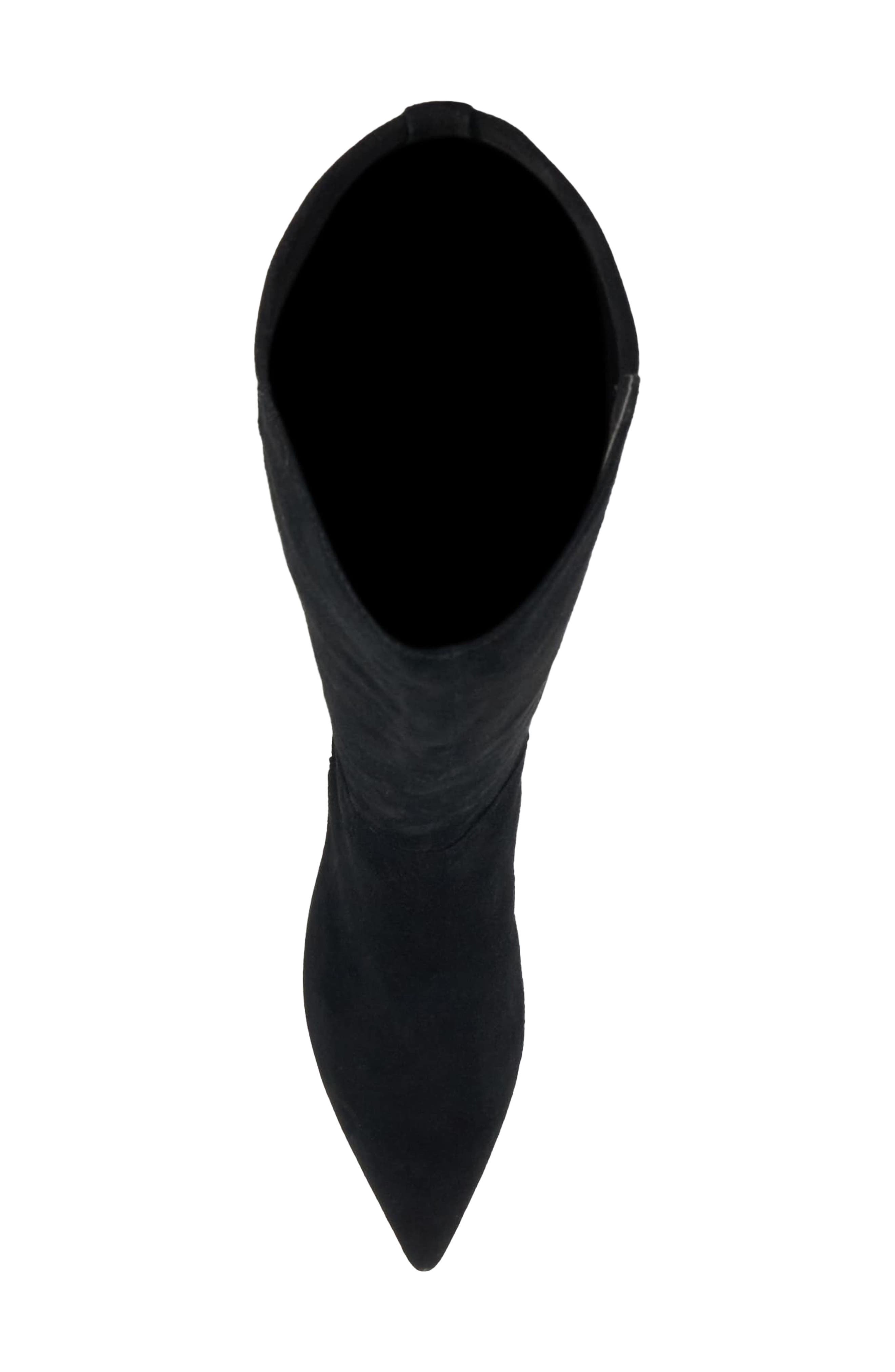 Sultry Leather Knee High Boot, Alternate, color, BLACK