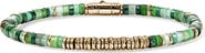 John Hardy Heishi Bracelet, Gold, Hardstones
