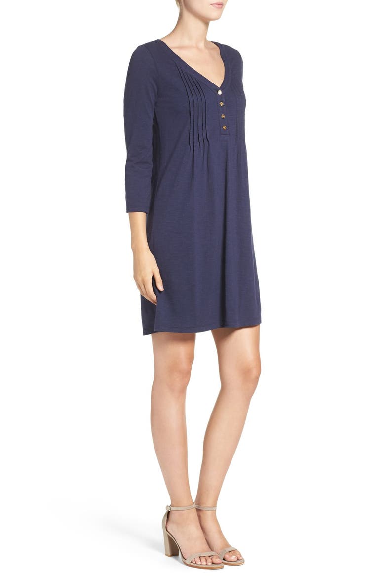 'Amberly' Jersey T-Shirt Dress, Alternate, color, TRUE NAVY