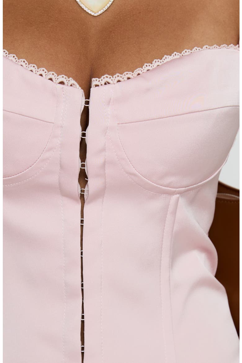 Maralyne Satin Corset Camisole, Alternate, color, SOFT PINK
