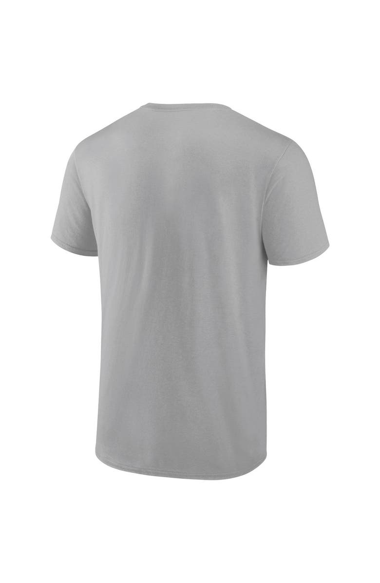 FANATICS Men's Fanatics Branded Gray Los Angeles Dodgers Iconic Glory Bound T-Shirt, Alternate, color,