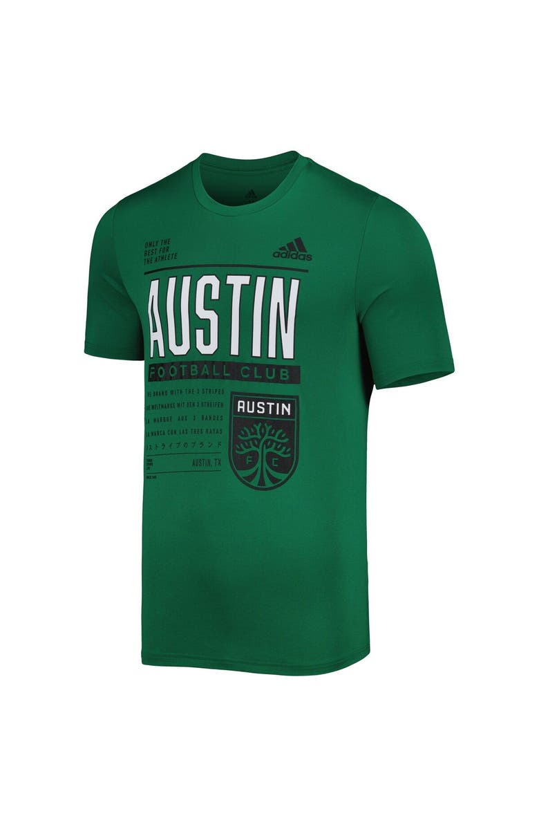 adidas Men's adidas Green Austin FC Club DNA Performance T-Shirt, Alternate, color, 
