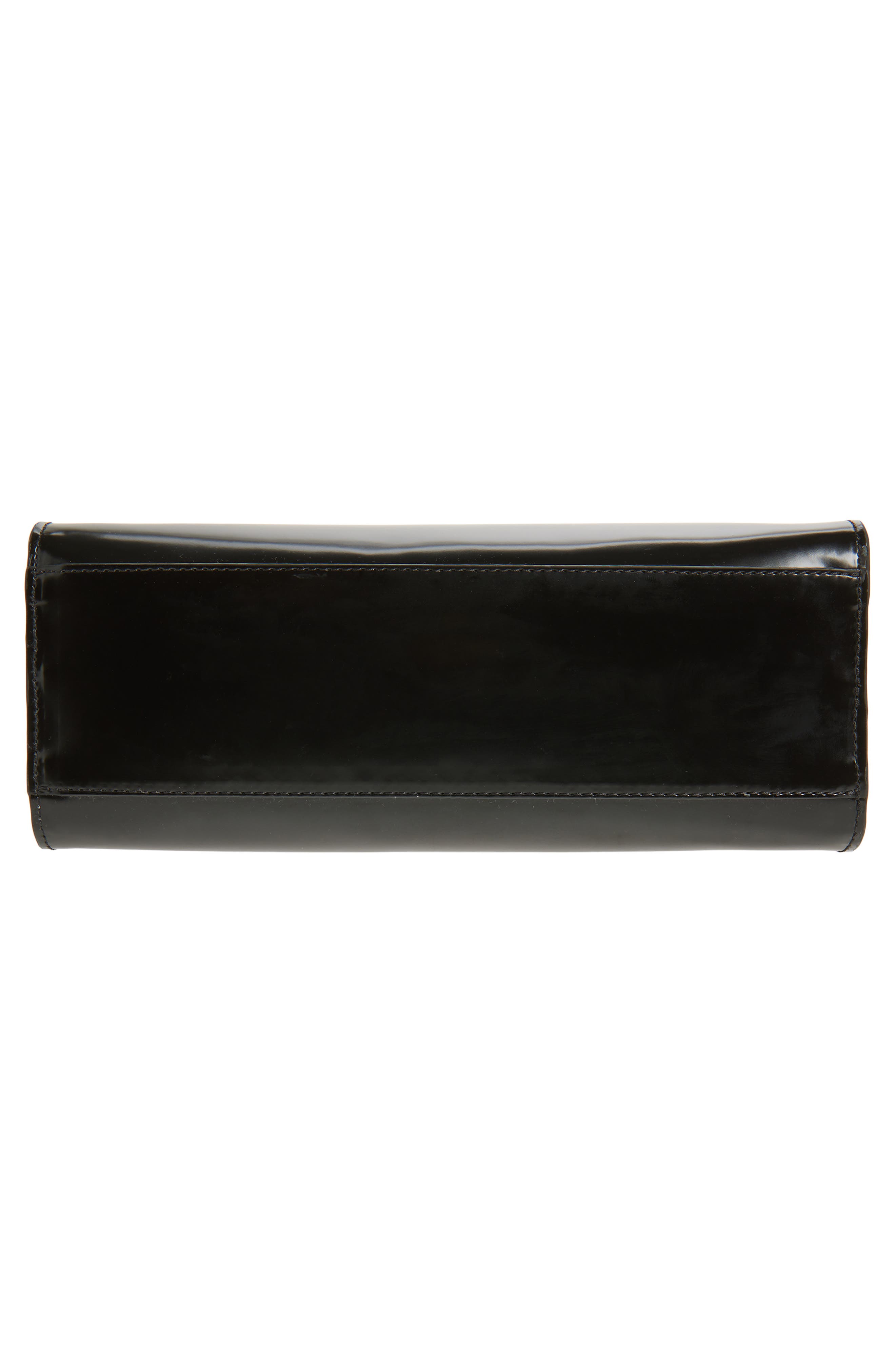 Lié Studio The Jane Leather Top Handle Bag, Alternate, color, Black Patent Leather