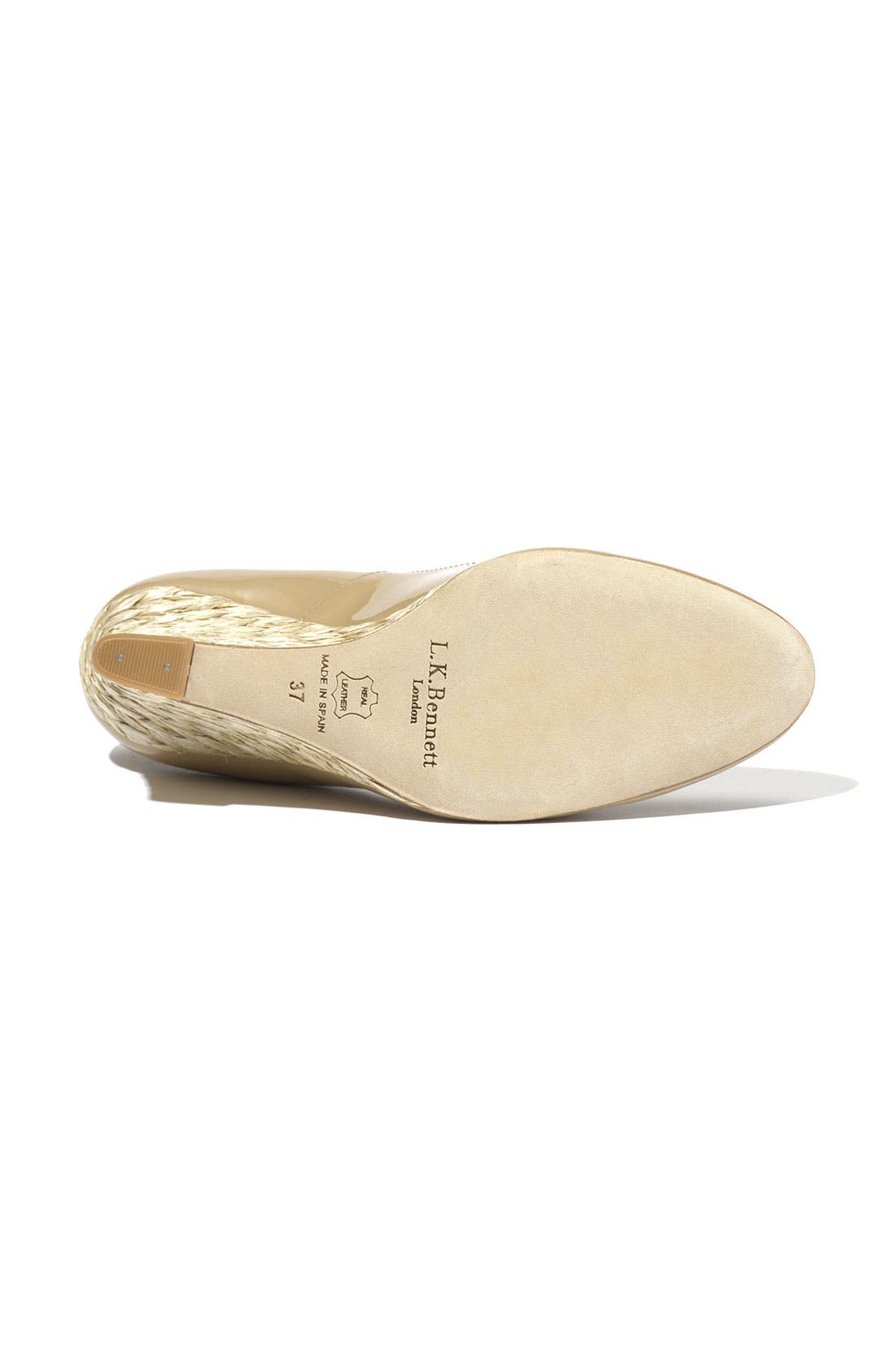 L.K. Bennett 'Maddox' Wedge Pump, Alternate, color, TAUPE