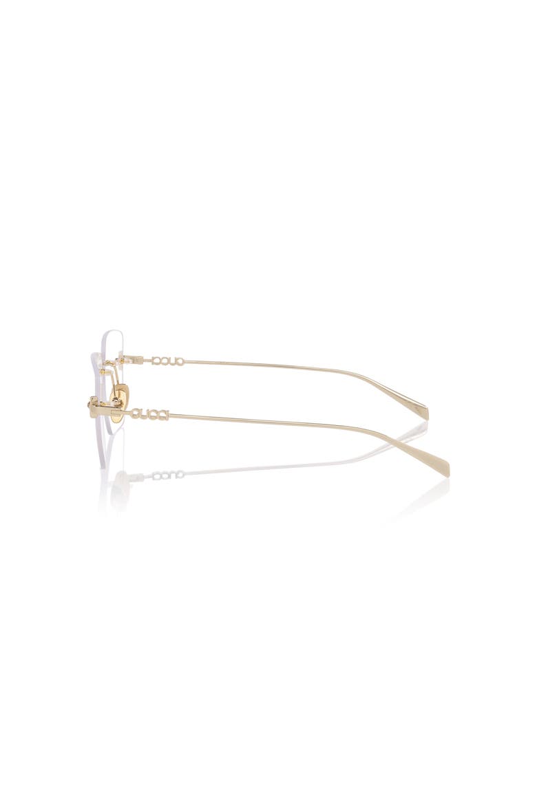 54mm Rectangle optical glasses, Alternate, color, Gold