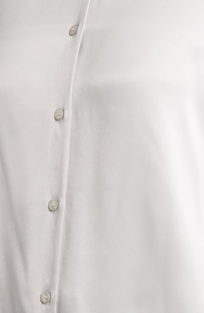 BOSS Belacey Lace Trim High-Low Tunic Shirt, Alternate, color, Pebble