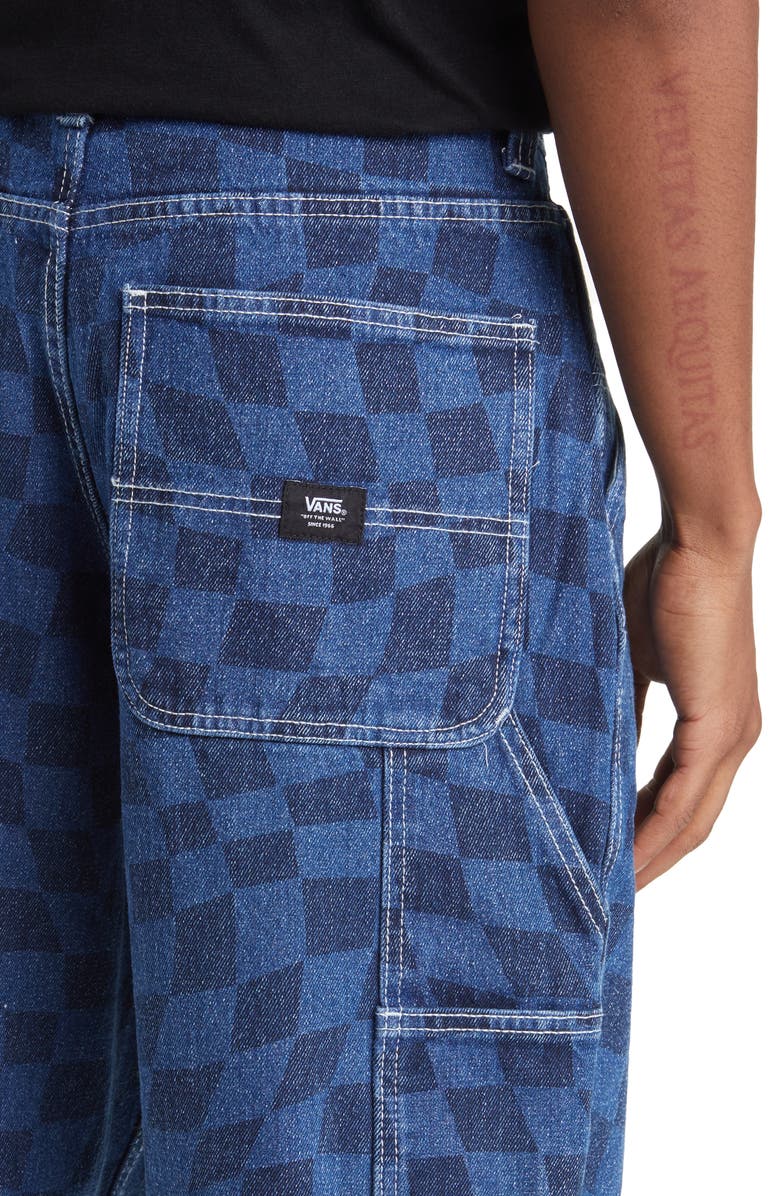 Vans Drill Checkerboard Print Carpenter Jeans, Alternate, color, 
