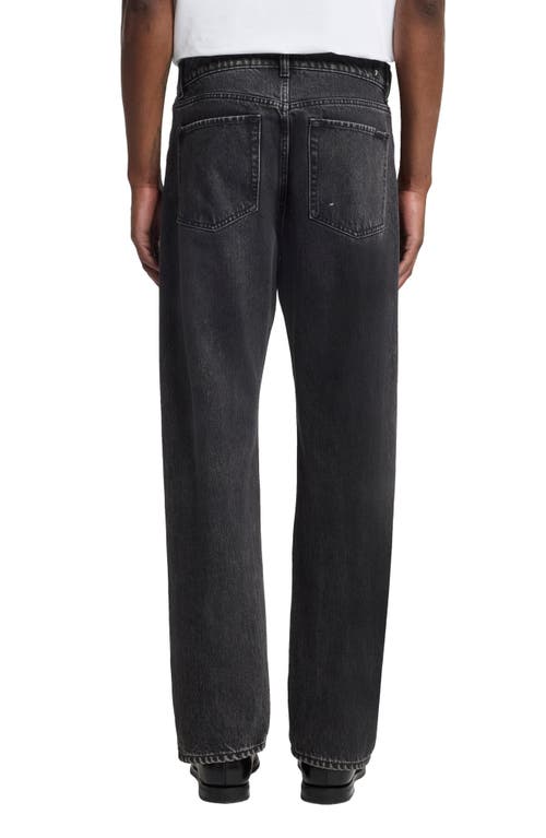 7 For All Mankind Modern Straight Leg Jeans In Black