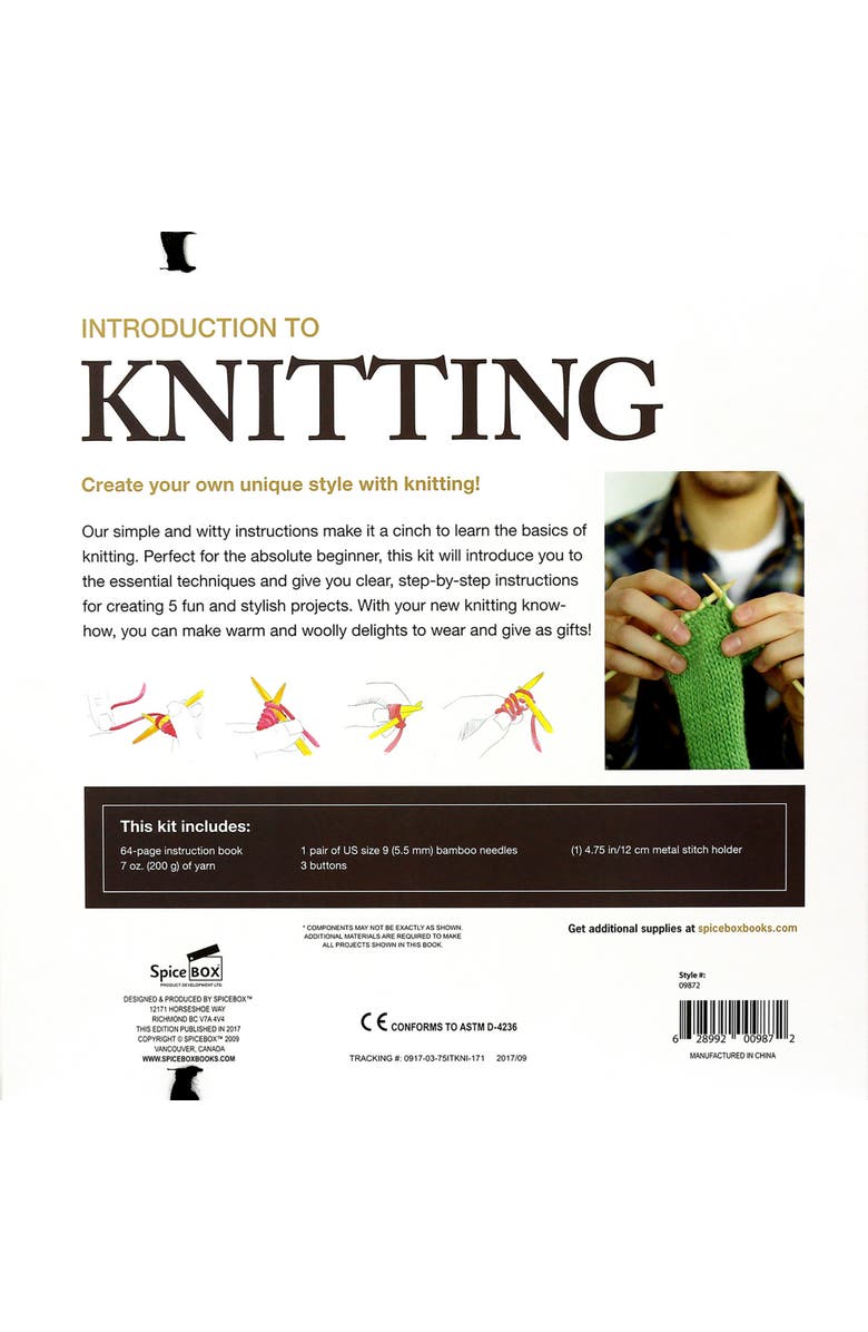 Introduction To Knitting Kit, Alternate, color, Multicolored