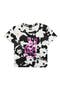 selected Black Tie Dye Neon Pink Peace