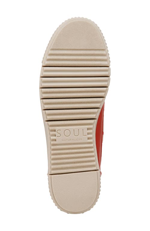 Soul Naturalizer Tia Boat Shoe In Pepper Red