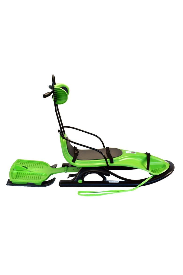 Snow Comfort Sled, Alternate, color, Green