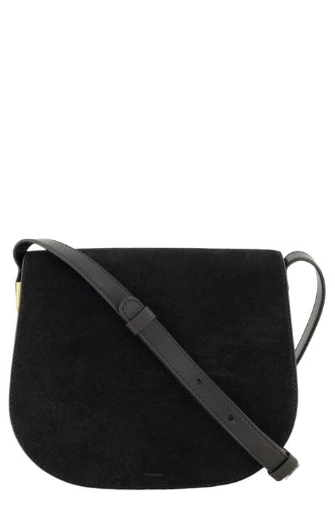 Eris Suede Saddle Crossbody Bag