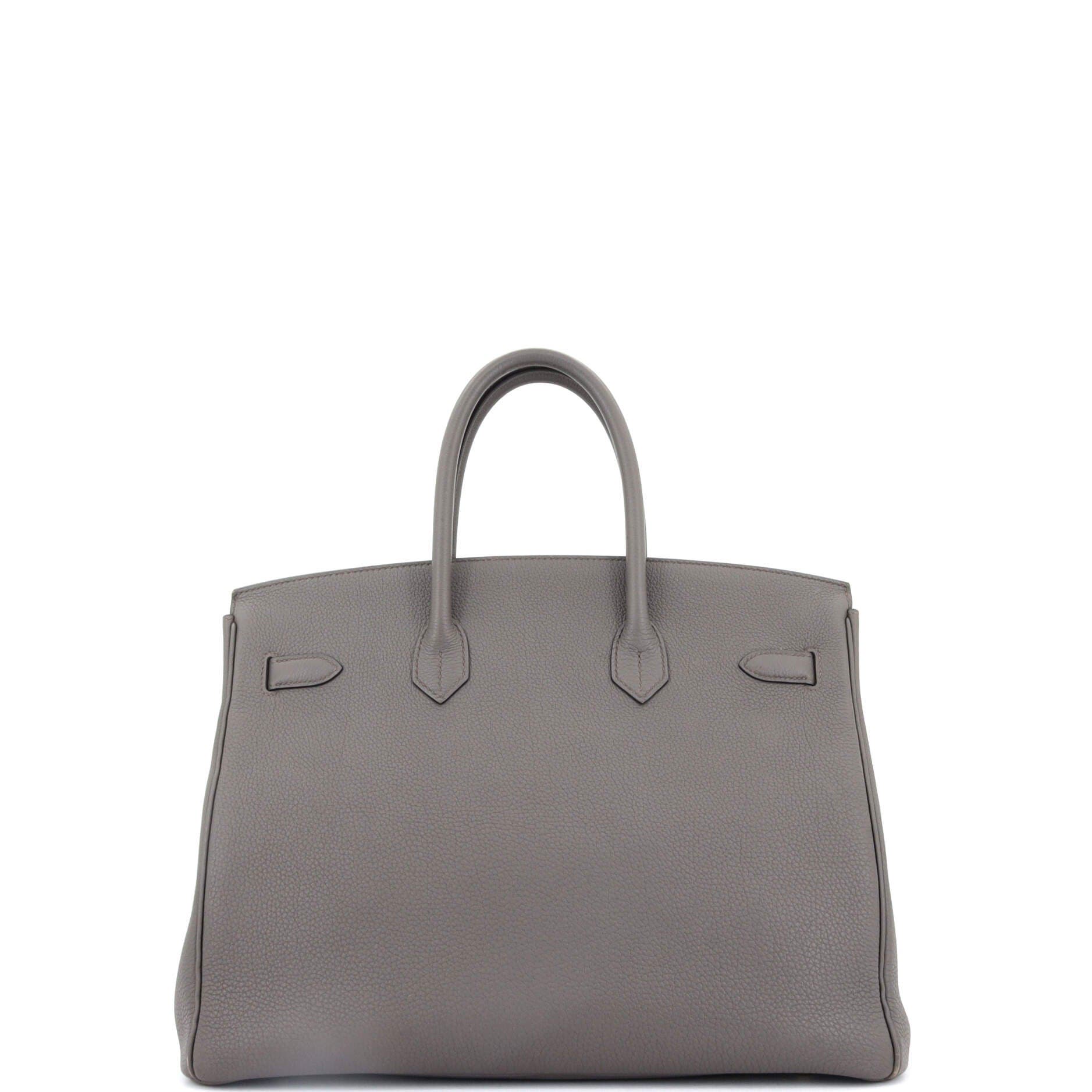 Pre-Owned Hermes Birkin Handbag Grey Togo with Gold Hardware 35, Alternate, color, 