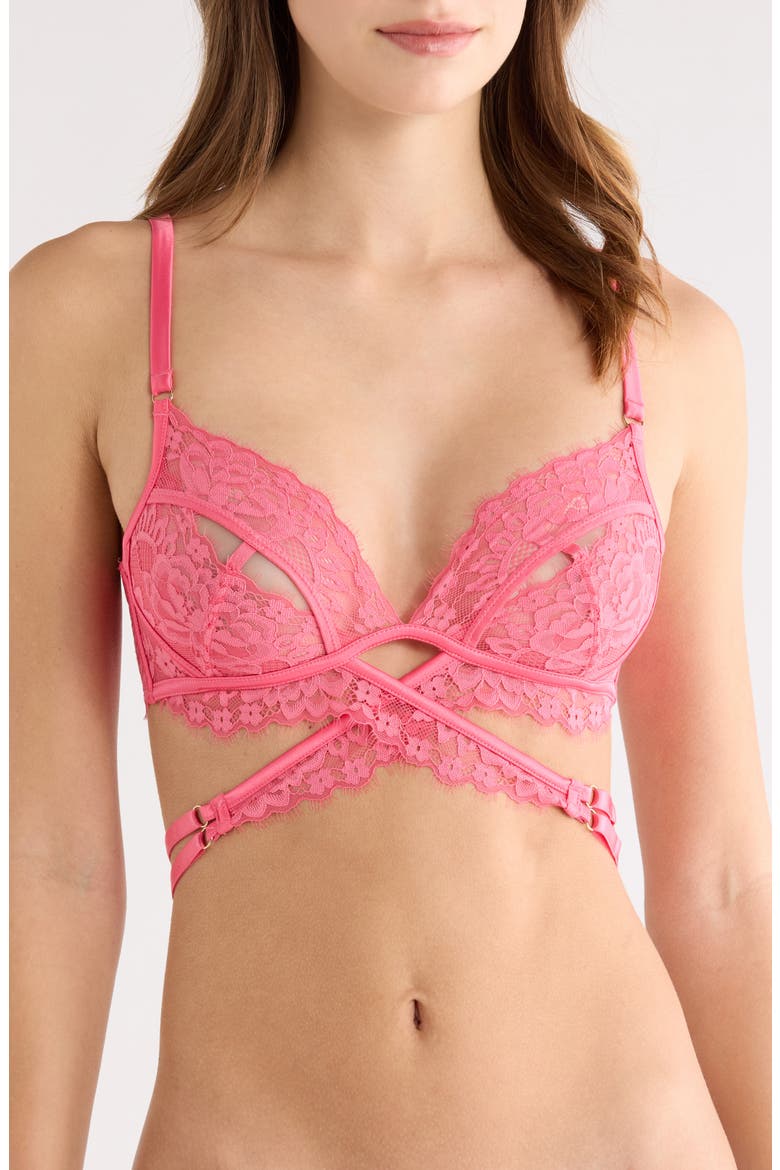 Anna Lace Bralette, Main, color, CAMELLIA ROSE