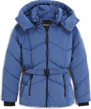 Desigual Quilted Puffer Coat with Removable Hood
