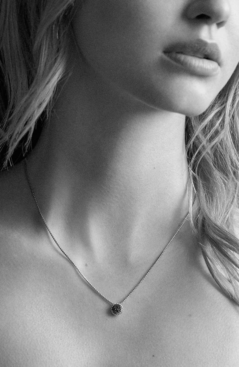 David Yurman Châtelaine Pavé Pendant Necklace with Diamonds, Alternate, color, 