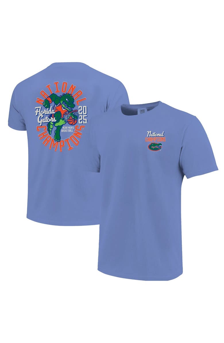 IMAGE ONE Youth Blue Florida Gators 2025 NCAA Men's Basketball National Champions Comfort Colors Mascot T-Shirt, Main, color,