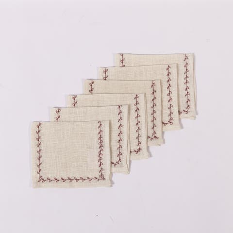 Holiday Vine Cocktail Napkins (set of 6)