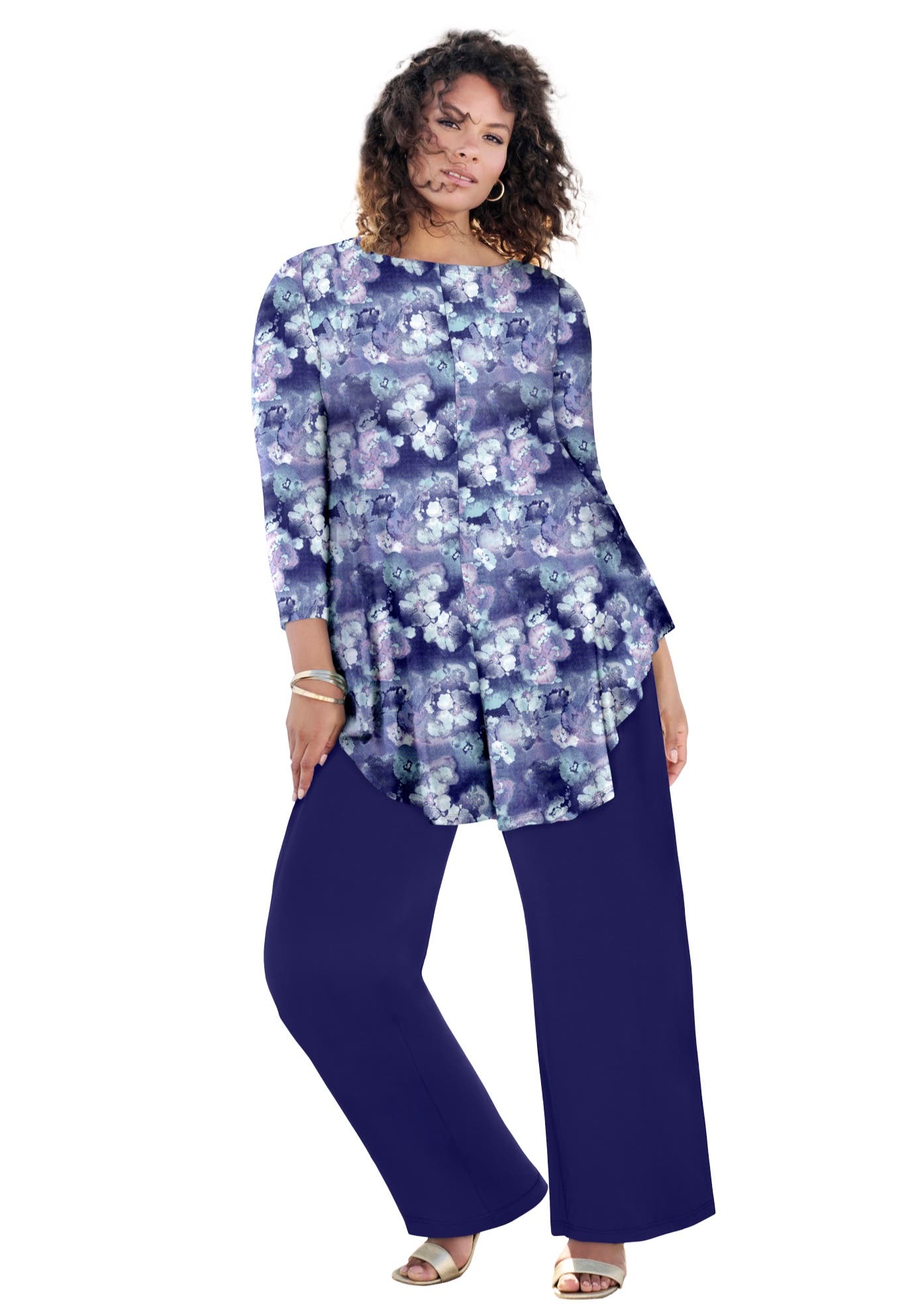 NAVY SPRAY FLORAL