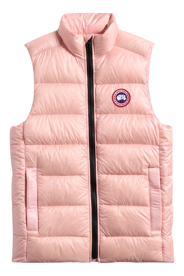 Kids' Crofton Water Repellent Packable Quilted 750 Fill Power Down Vest, Main, color, PINK LEMONADE