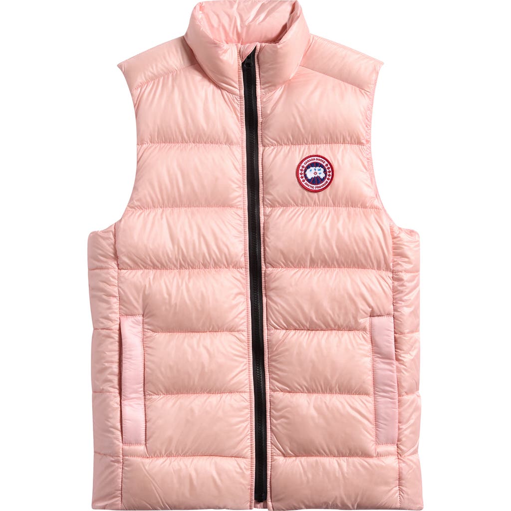 Canada Goose Kids' Crofton Water Repellent Packable Quilted 750 Fill Power Down Vest In Pink