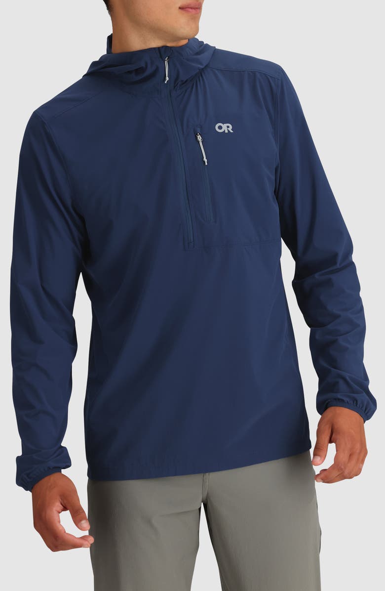 Outdoor Research Astroman Air Sun Half Zip Hoodie, Main, color, Cenote