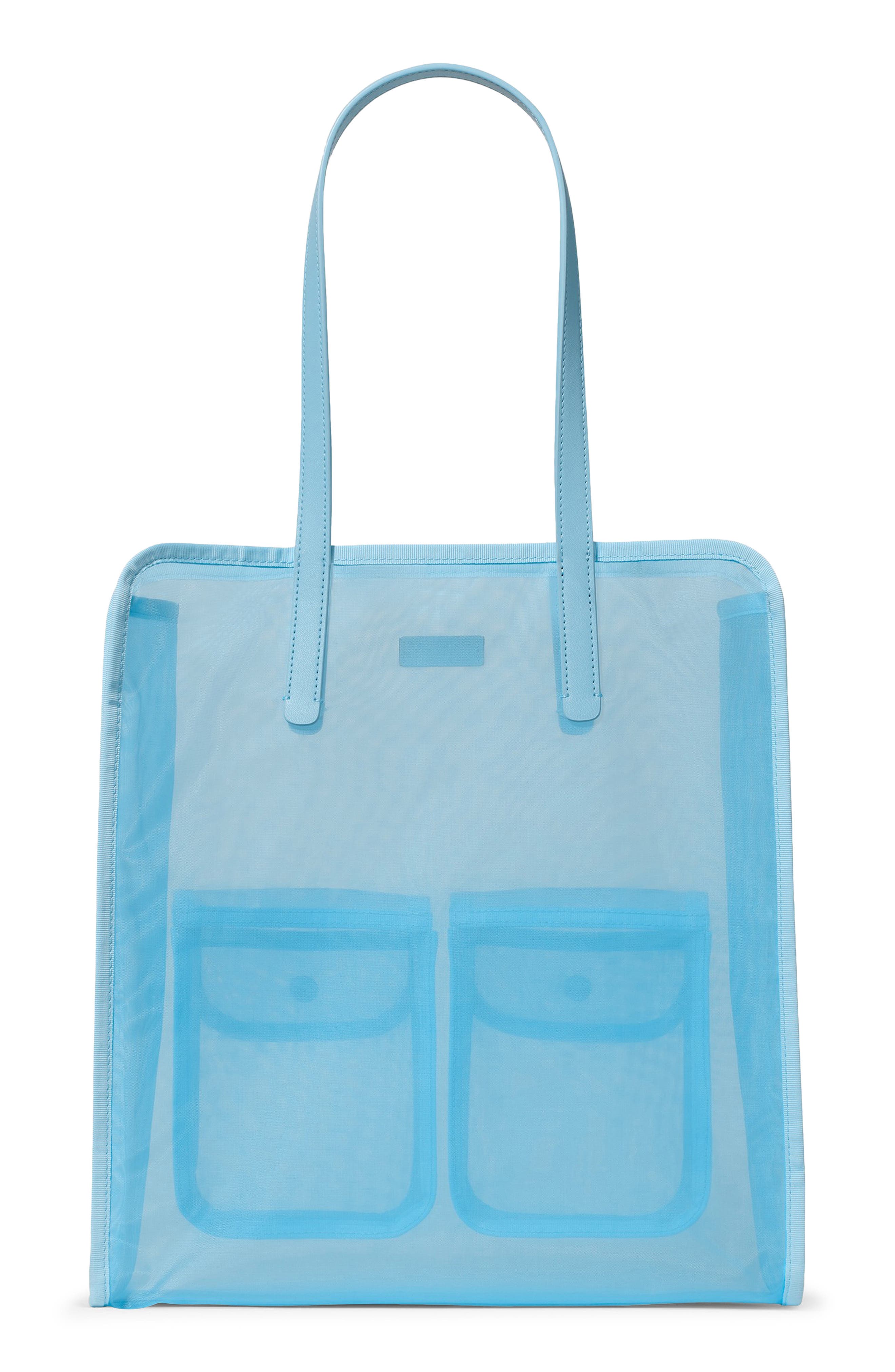 breezy mesh tote bag, Alternate, color, PRISTINE POOL