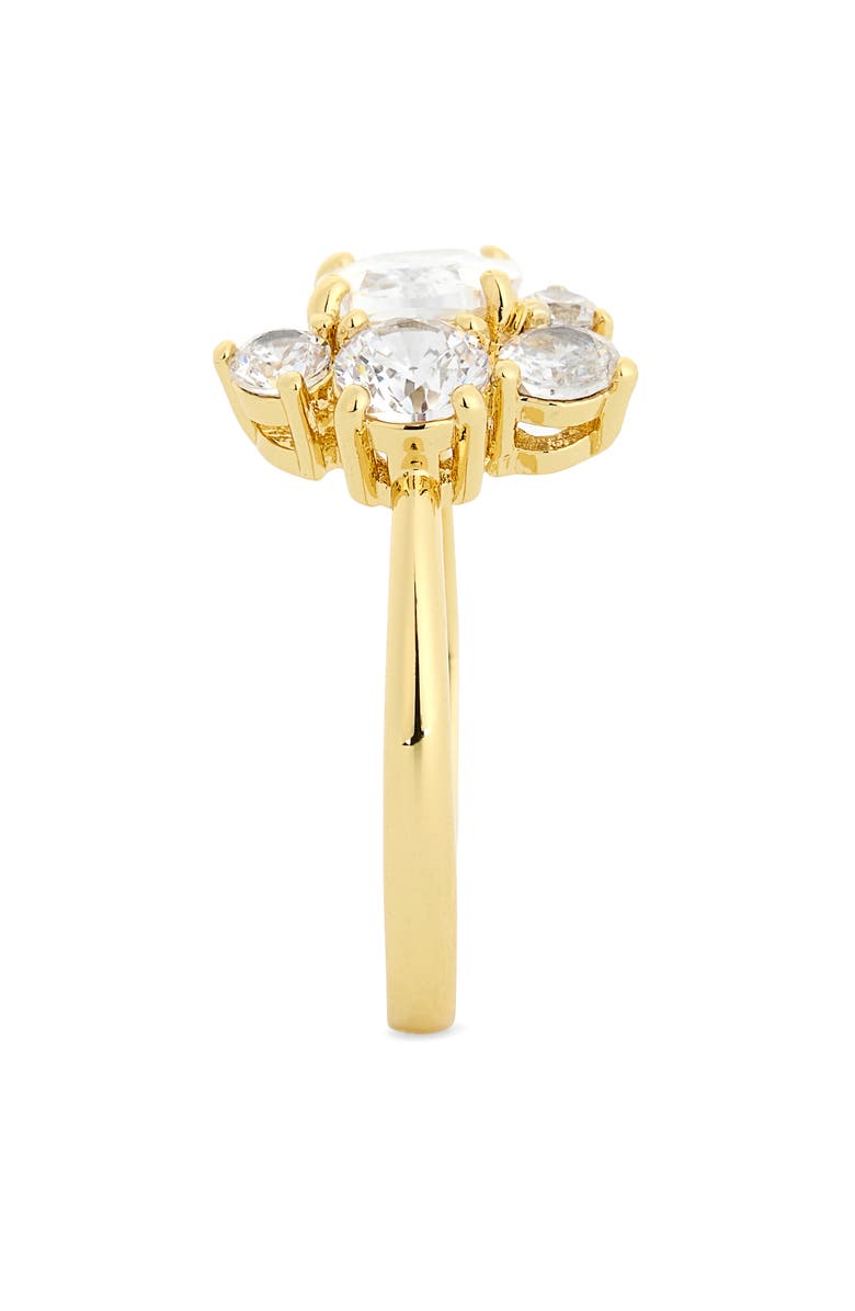 Covet CZ Cluster Ring, Alternate, color, Gold