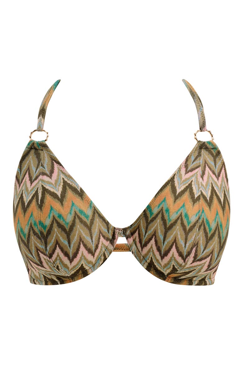 Arizona Wave Underwire Halter Bikini Top, Alternate, color, VISTA